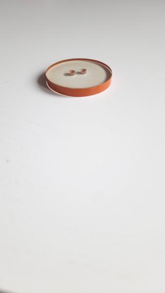 Knopf klein transparent orange